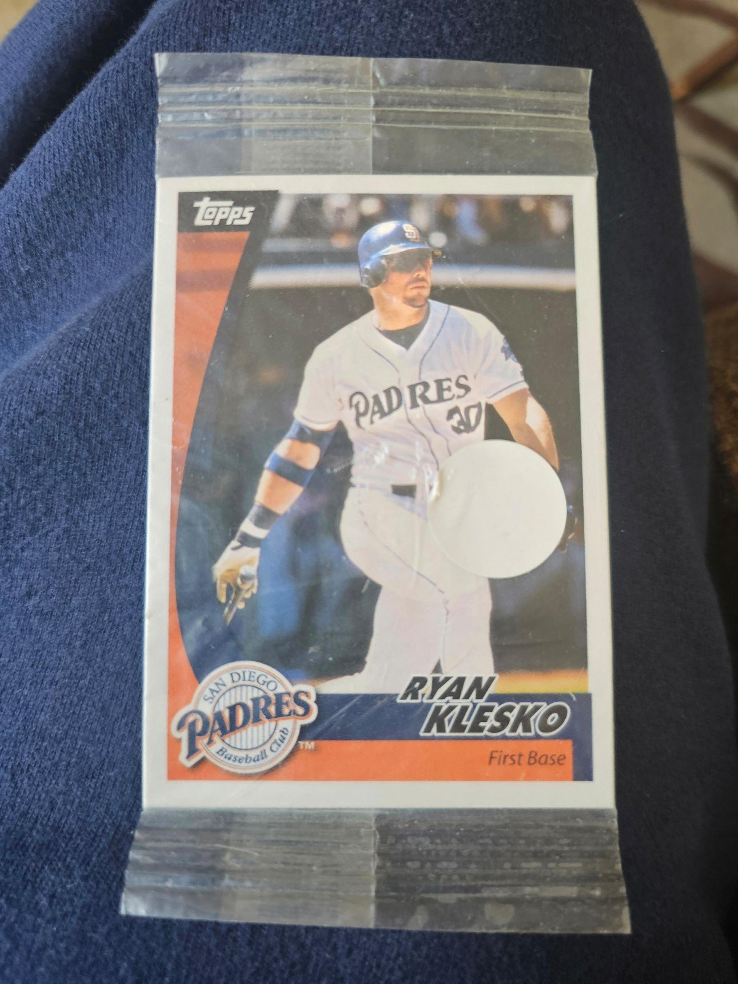 Topps Baseball Trading Card.