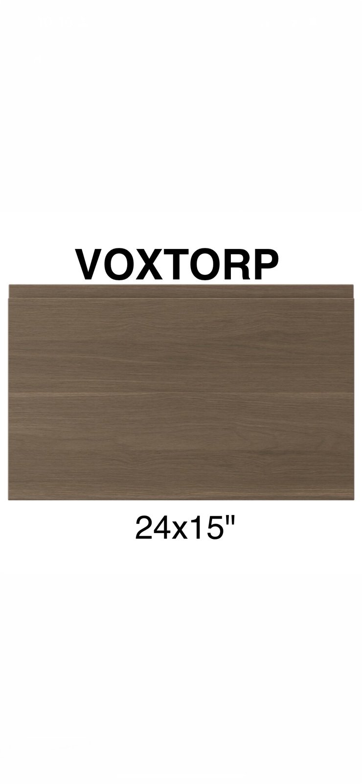 IKEA VOXTORP 24x15 walnut effect drawer front 903.281.35