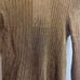 NWT ZARA Collection Gold Metallic Ribbed Blouse Top
