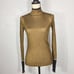 NWT ZARA Collection Gold Metallic Ribbed Blouse Top