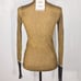 NWT ZARA Collection Gold Metallic Ribbed Blouse Top