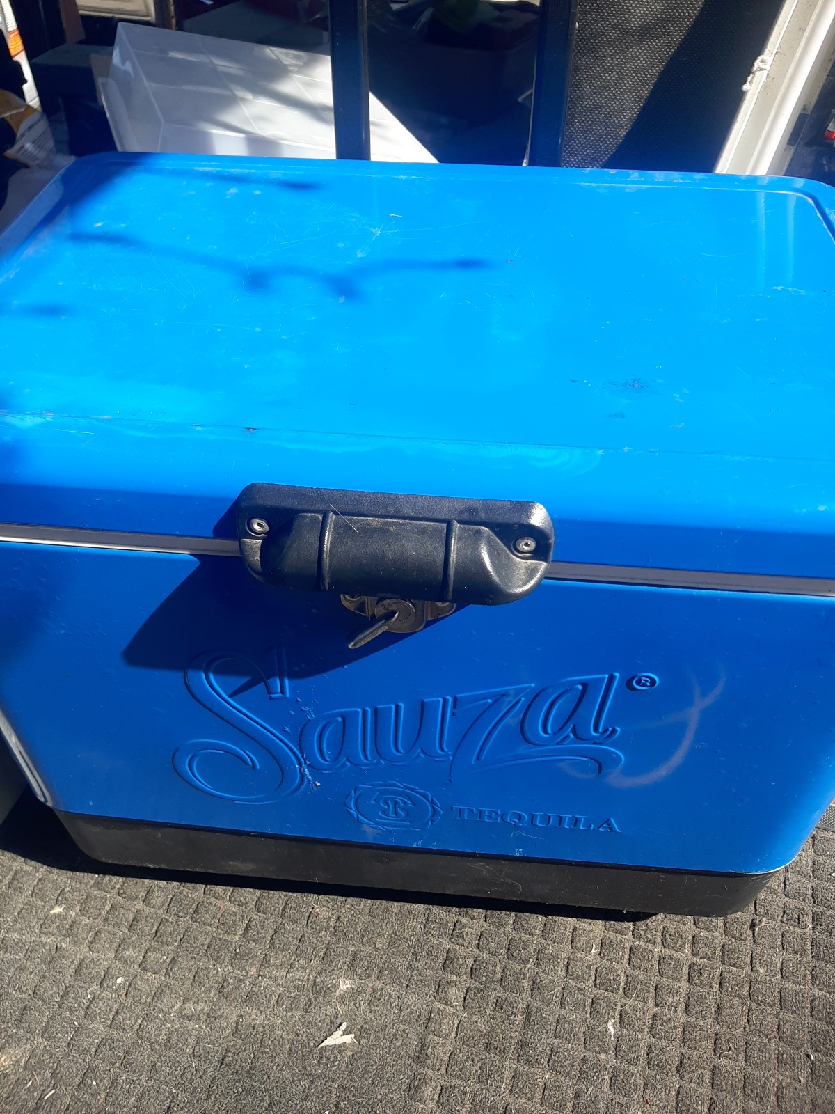 Rare sauza metal cooler