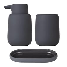 blomus SONO Bathroom Accessory Set in Magnet, Retails for 86