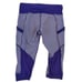 Lululemon Run For Fun Crop Bruised Berry Wee Stripe Size 8 RARE Purple Pockets