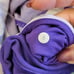 Lululemon Run For Fun Crop Bruised Berry Wee Stripe Size 8 RARE Purple Pockets