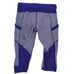 Lululemon Run For Fun Crop Bruised Berry Wee Stripe Size 8 RARE Purple Pockets