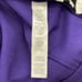Chicos Zenergy Womens Size 0 US 4 Full Zip Hoodie Purple Removable Dickey Stripe