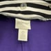 Chicos Zenergy Womens Size 0 US 4 Full Zip Hoodie Purple Removable Dickey Stripe