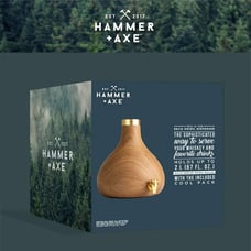 Hammer + Axe Home Bar Decanter 2L, 67 Fl. Oz. Gourd Deco Drink Dispenser