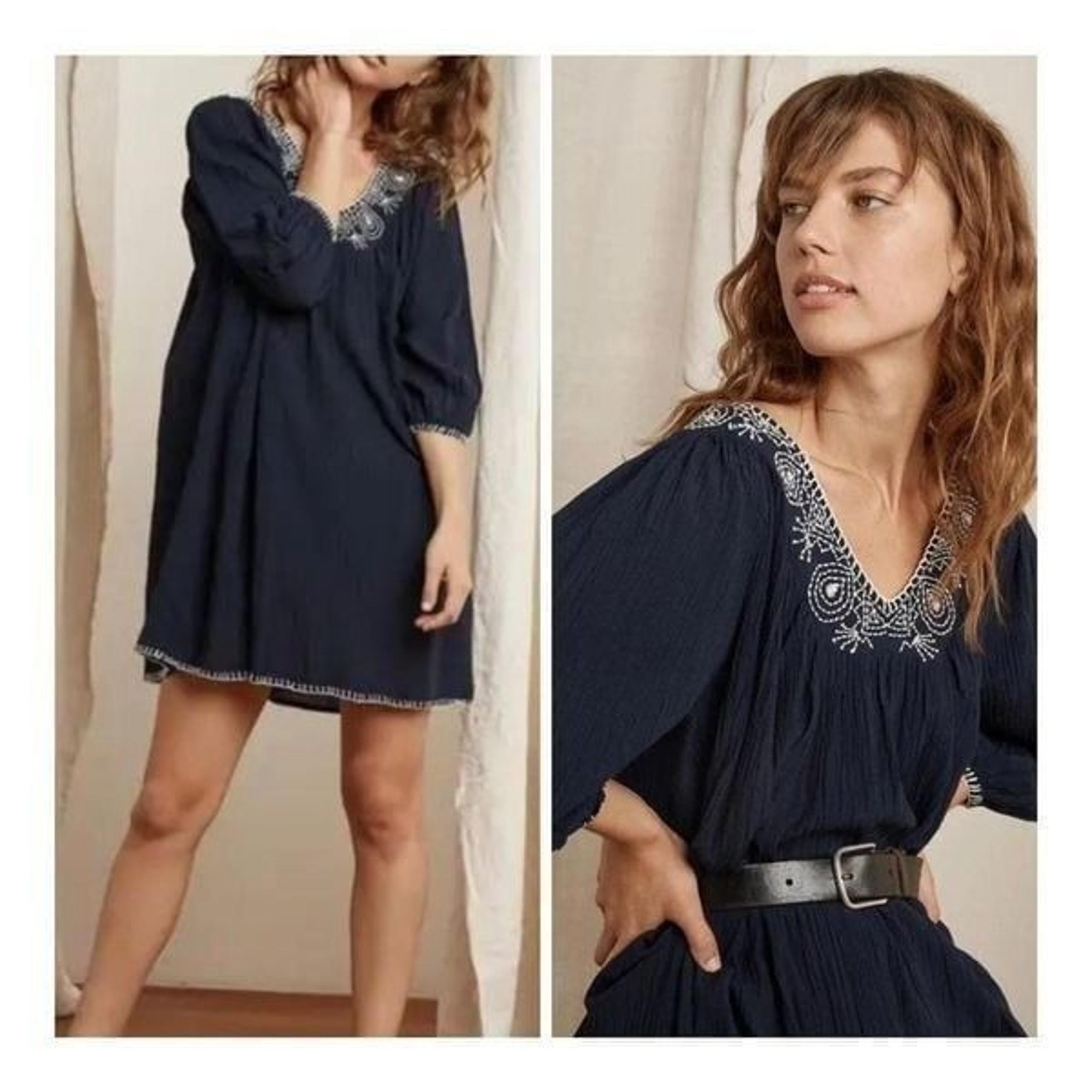 NWT Anyhropologie Velvet tunik dress siz