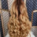 Celebrity loose wavy blonde brown wig