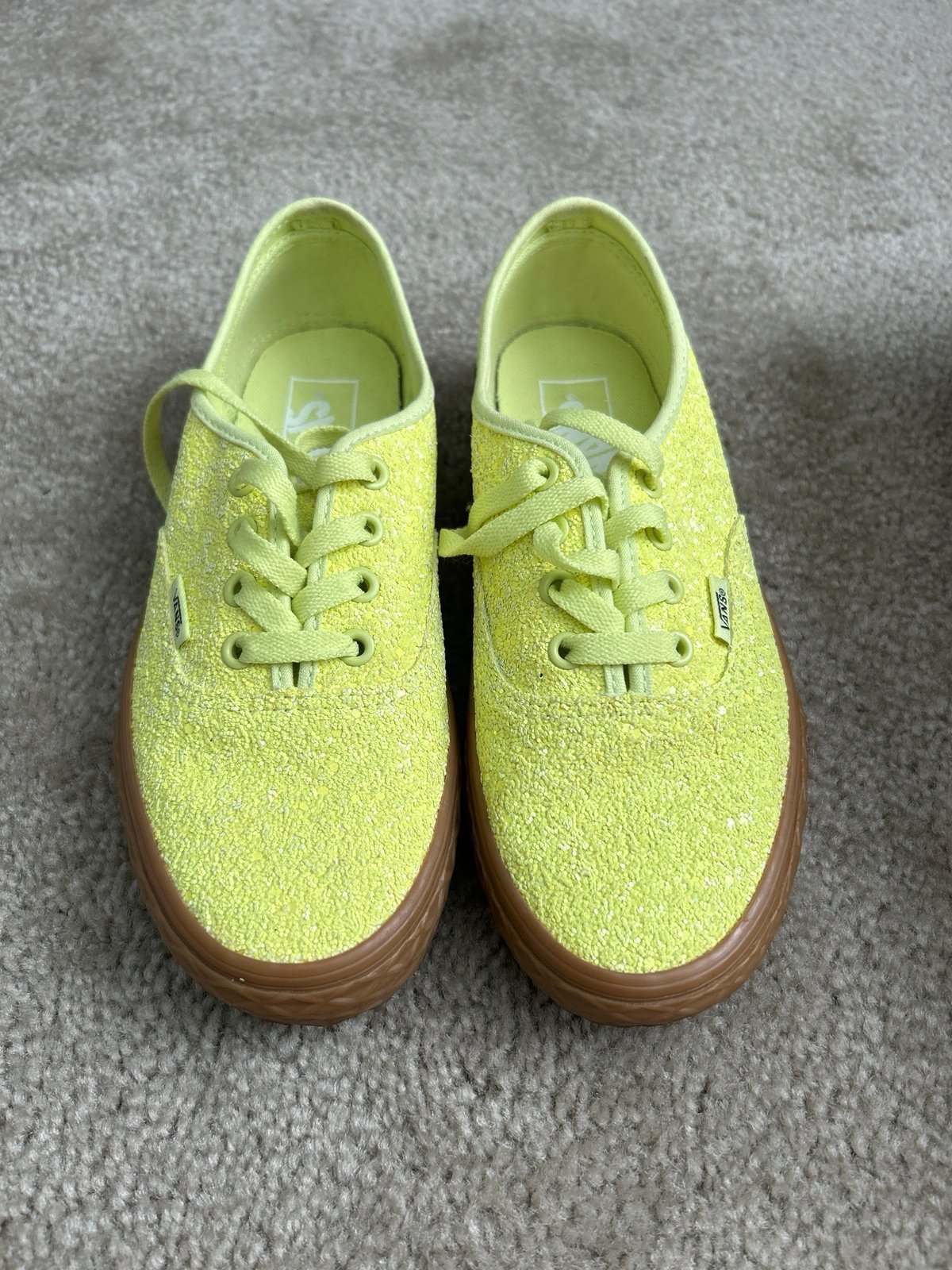 Ice Cream Glitter Vans W/Top Worn Once Sz 7 Wmns.