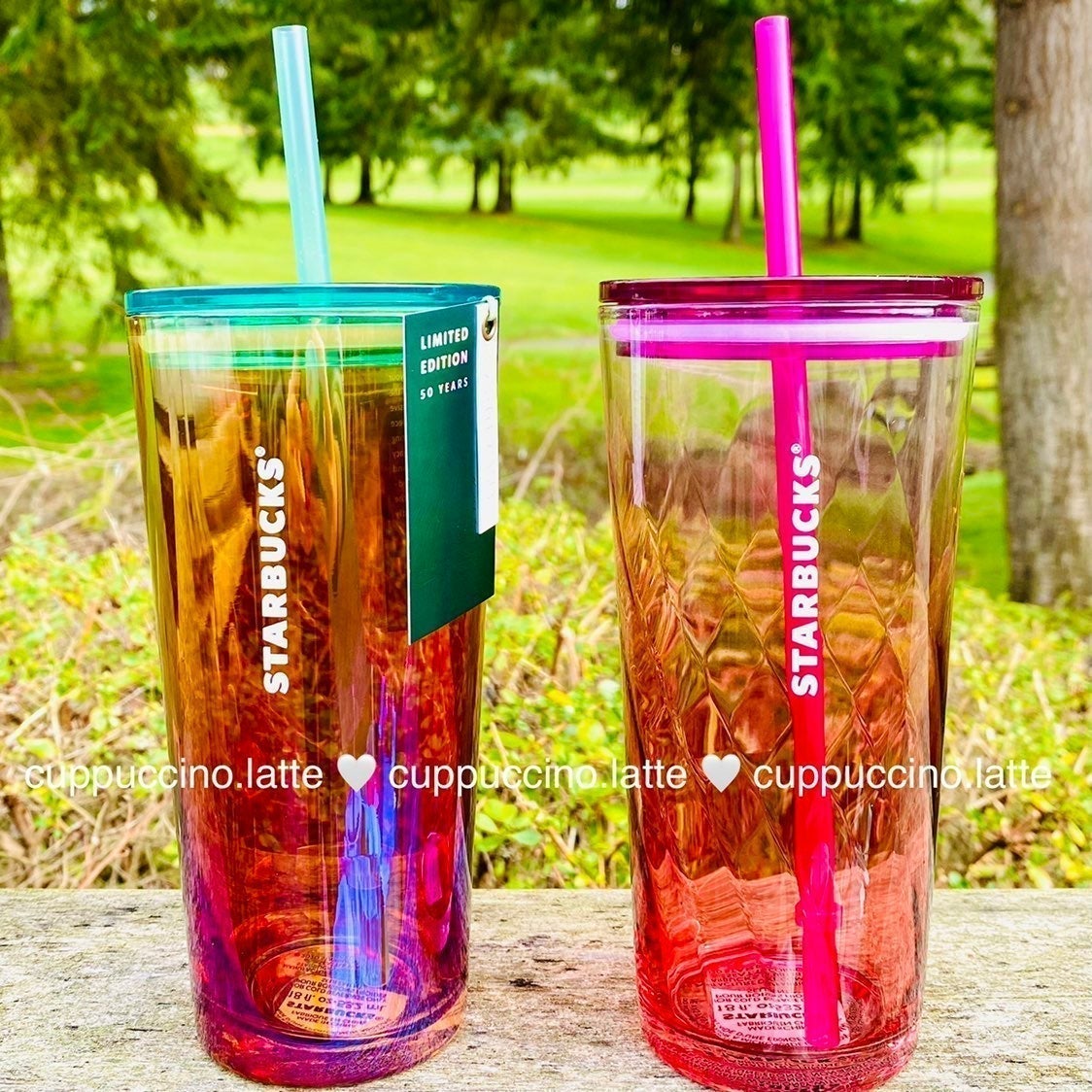 NEW SET Starbucks 2021 Glass Tumblers
