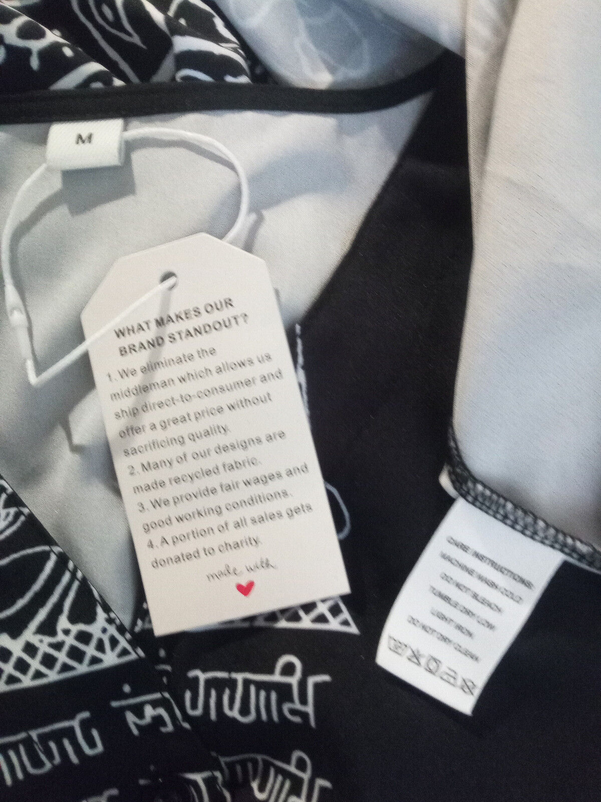 Exquisite, Made with Love, Black Dress with Buddha and