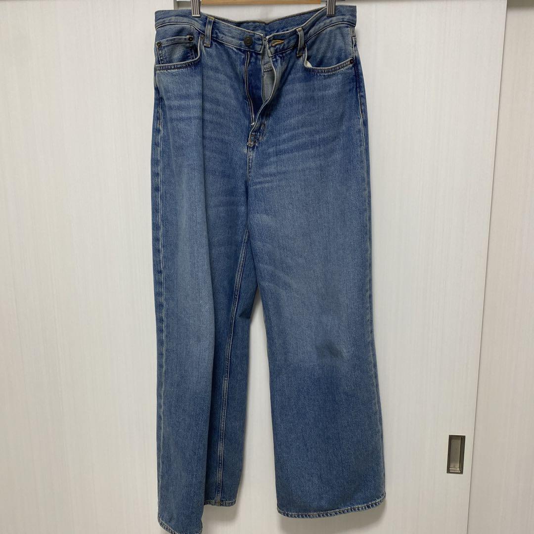 COS Wide-Leg High-Rise Full-Length Jeans in BLUE | endource