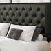 NEW Black Bed Frame Bedroom Furniture Queen Size, Upholstered Tufted Panel Bed