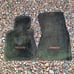 RARE BMW 7 Series 745i Black Red Floor Mats Rug Front Driver Passenger