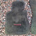 RARE BMW 7 Series 745i Black Red Floor Mats Rug Front Driver Passenger