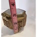 Vintage Gold Filigree Ormolu Vanity Jewelry Box Trinket Footed Red Velvet
