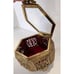 Vintage Gold Filigree Ormolu Vanity Jewelry Box Trinket Footed Red Velvet
