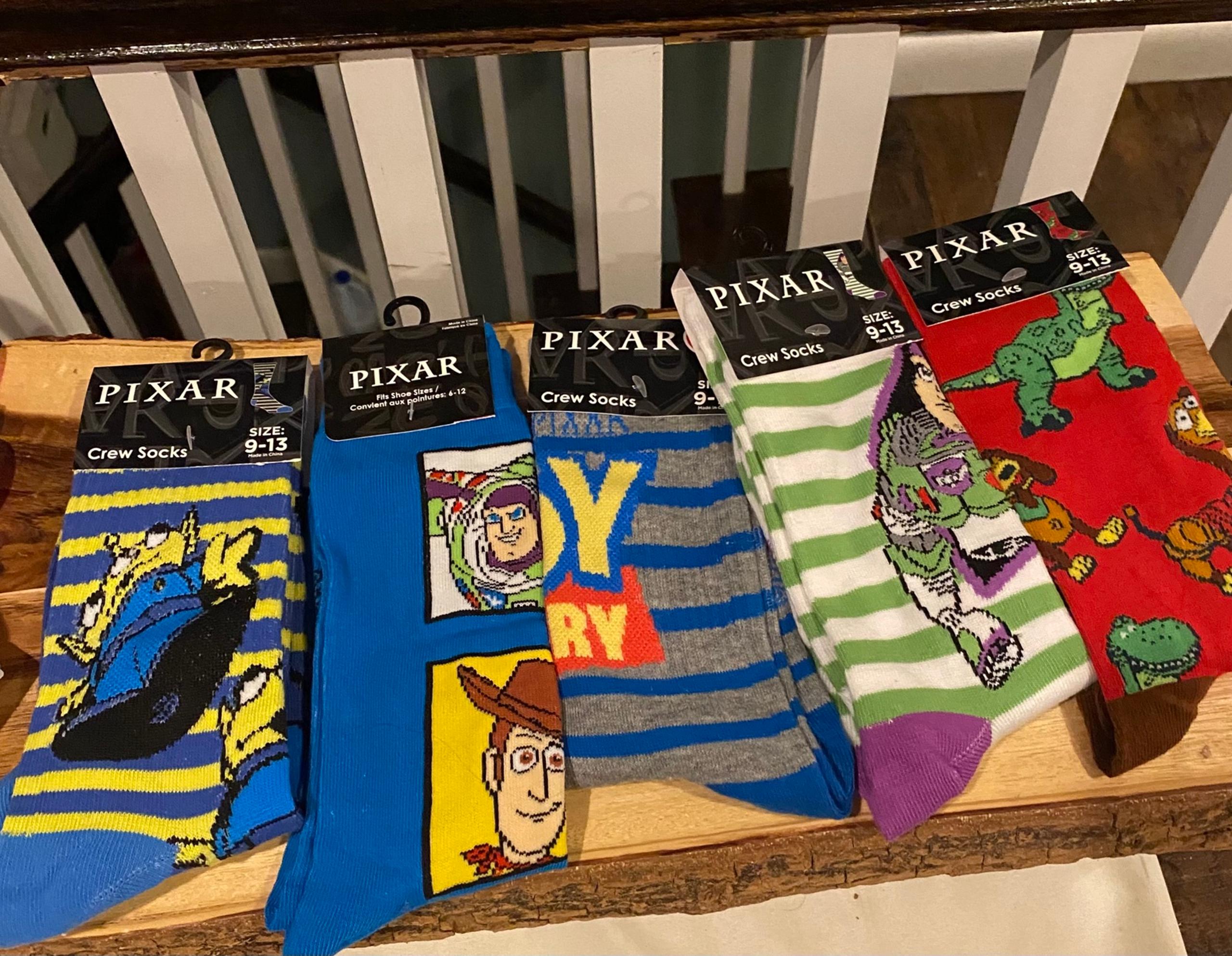 Disney Pixar Toy Story 5 pairs of crew socks (Buzz, T-Rex & Slinky + Claw, Woody