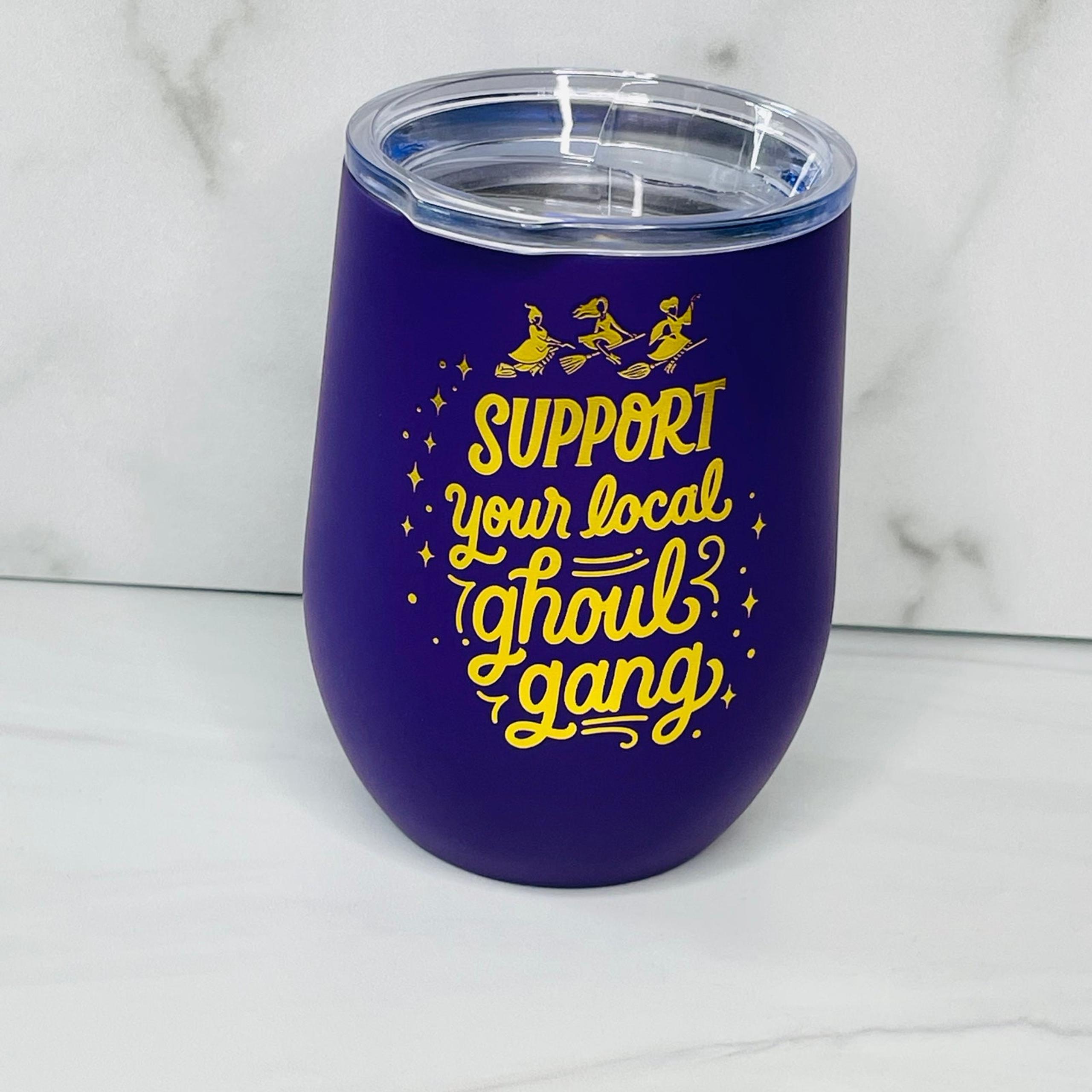 Hallmark Disney Hocus Pocus Ghoul Gang Stainless Steel Stemless Glass, 11 oz.