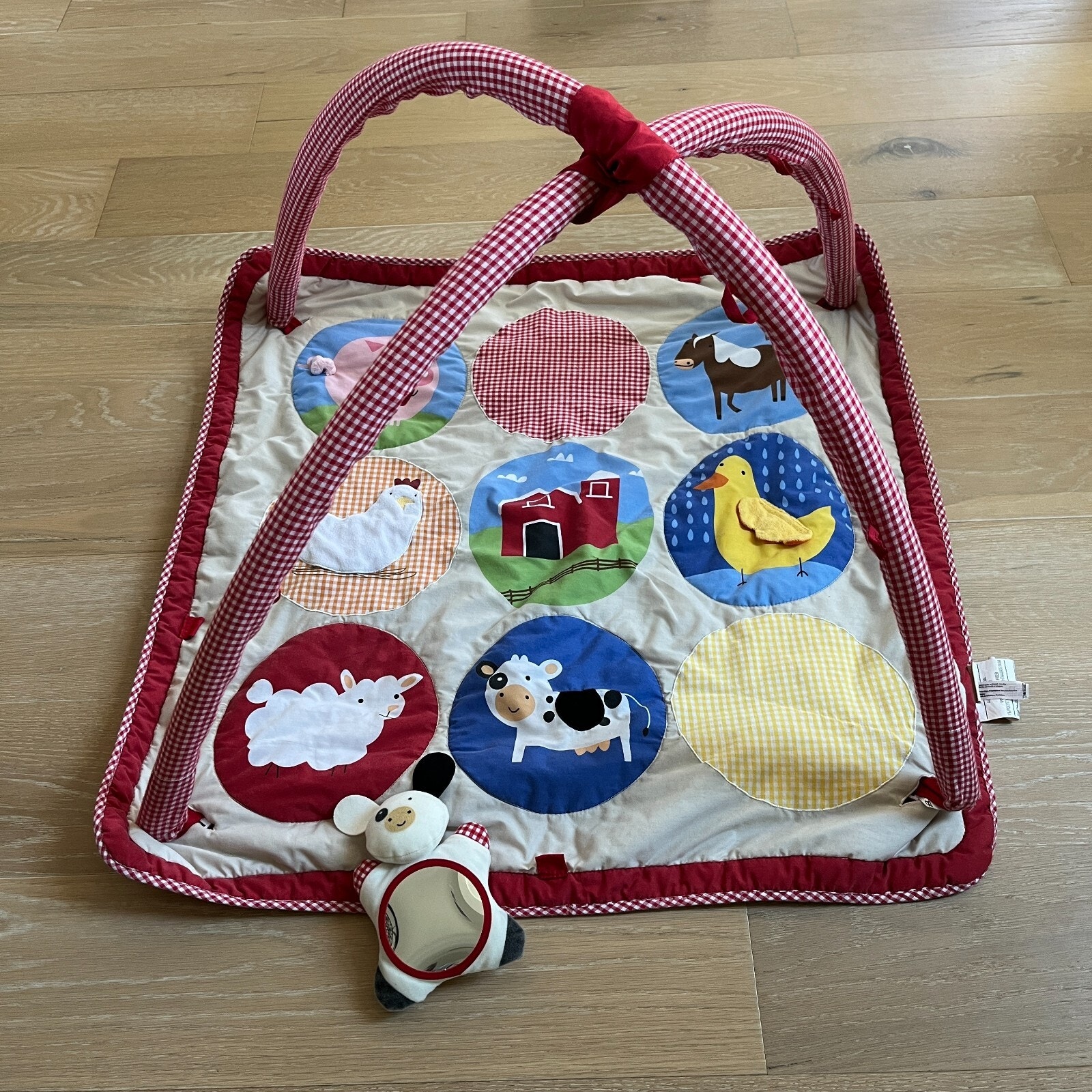 SKIP HOP Pottery Barn Baby Activity Mat Farmyard Animals 30 square
