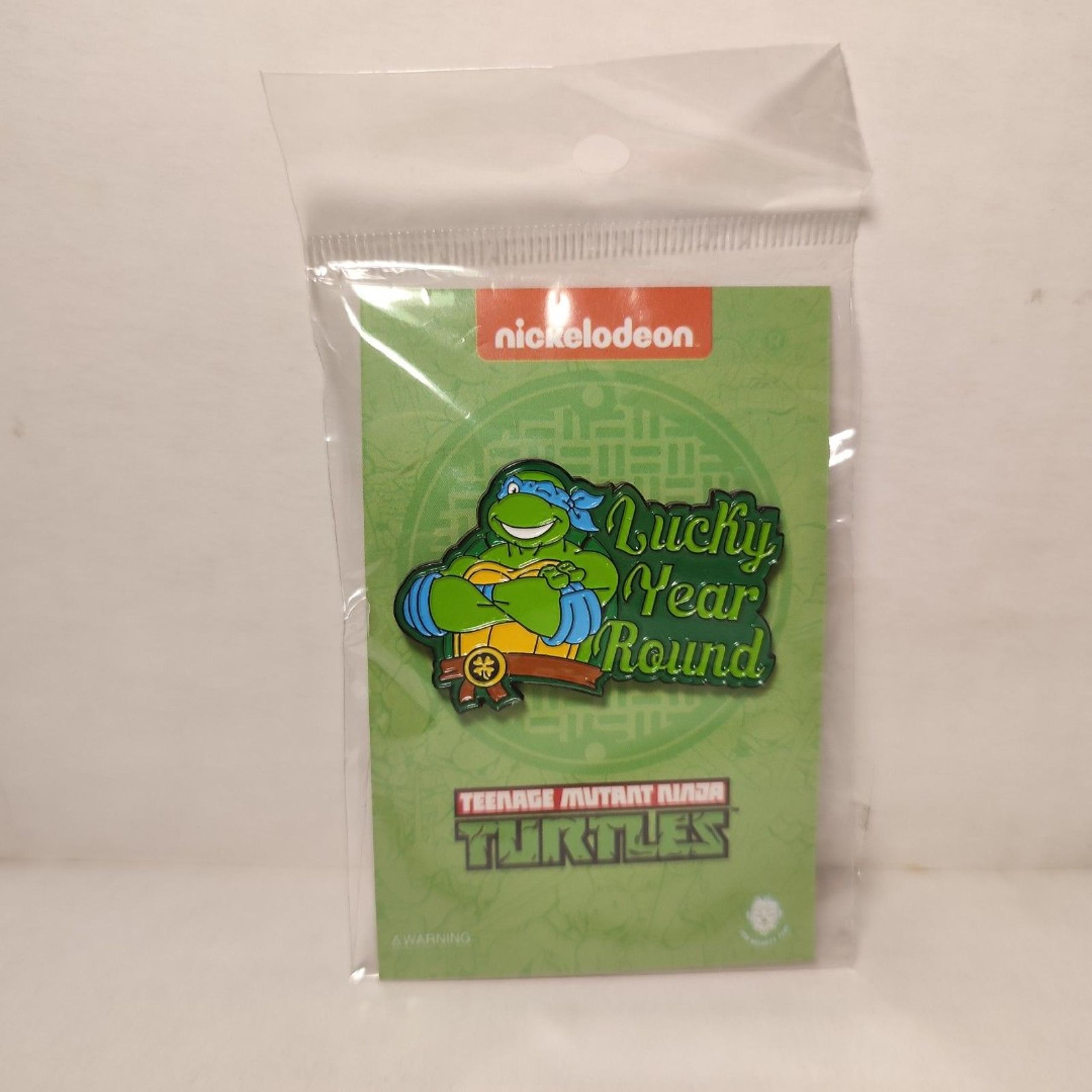 Teenage Mutant Ninja Turtles Leonardo Lucky Year Round Enamel Pin TMNT Badge