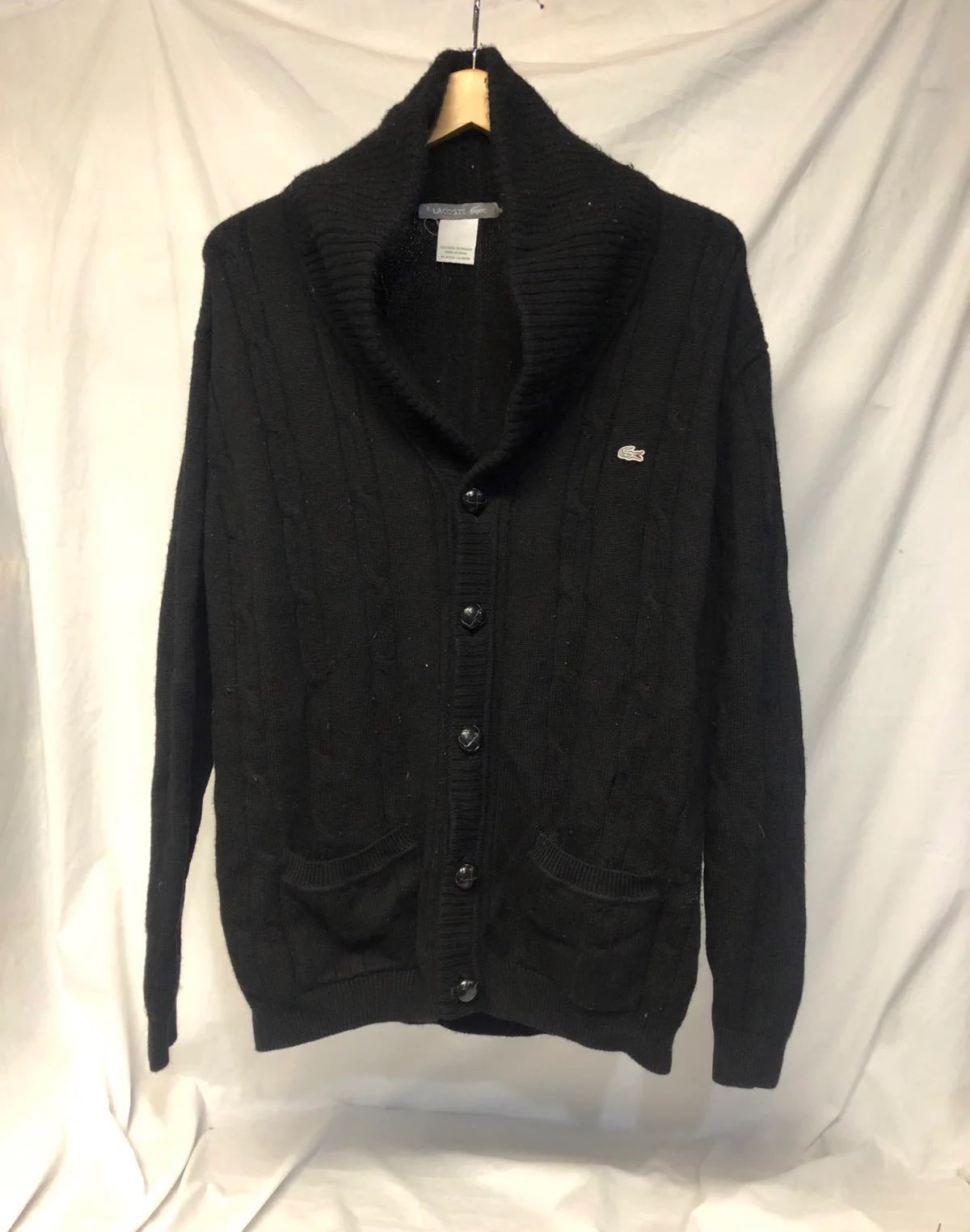Men's Lacoste Cardigan sweater size 6 large