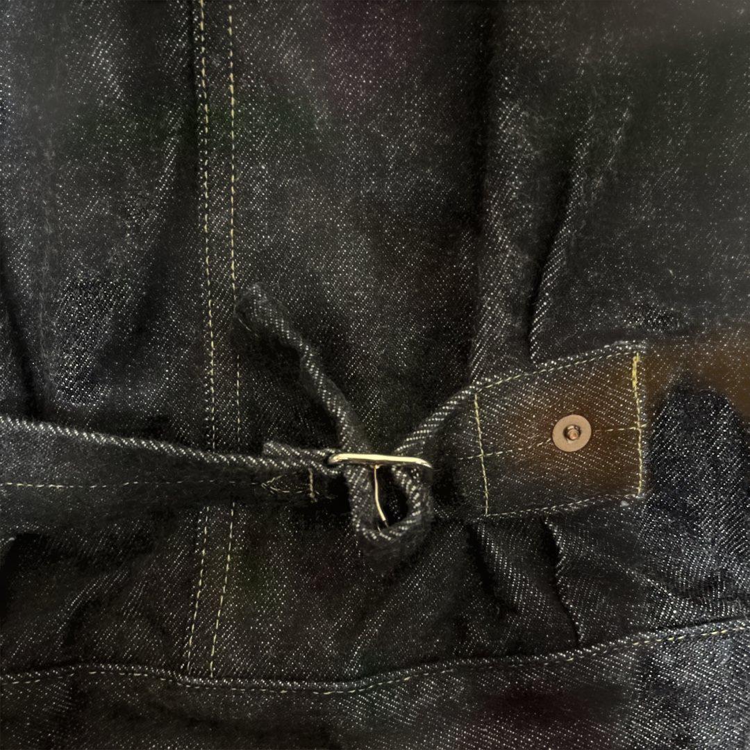 A.PRESSE Vintage Black Chambray Sports Jacket 25AAP-01-46