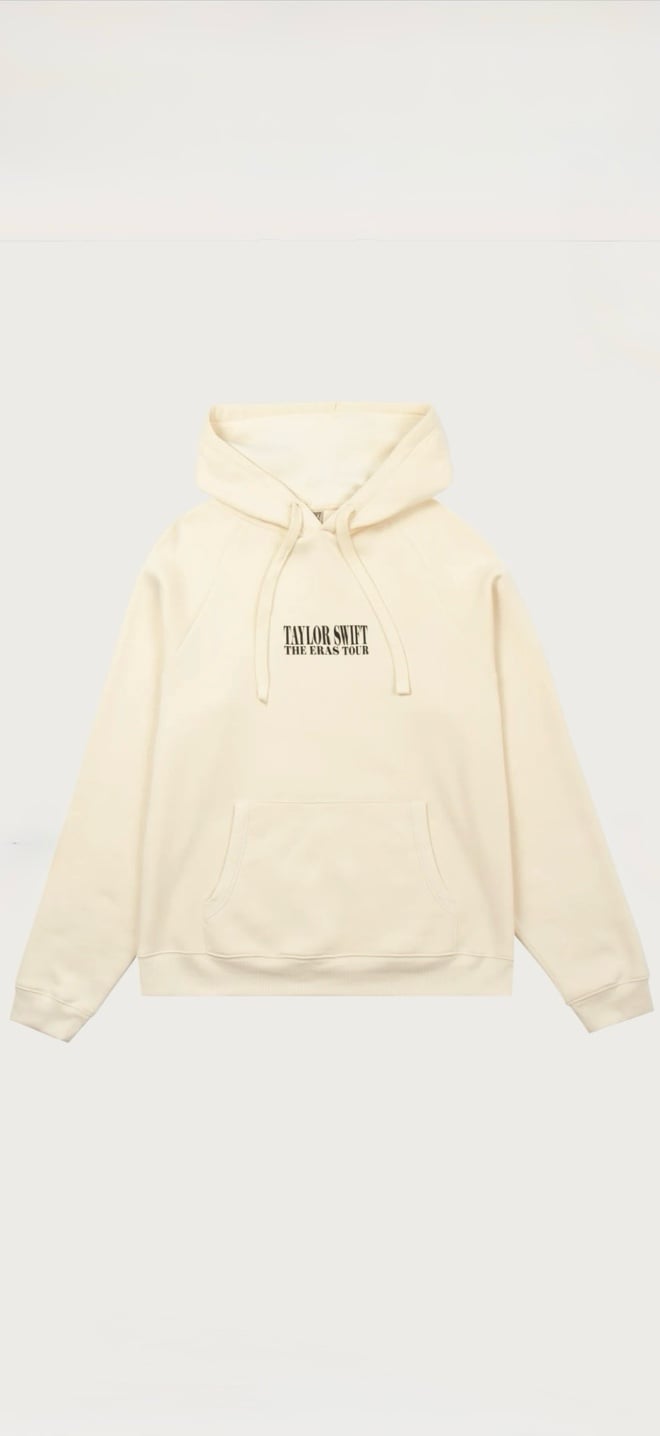 TAYLOR SWIFT THE ERAS TOUR II BEIGE HOODIE sz XL