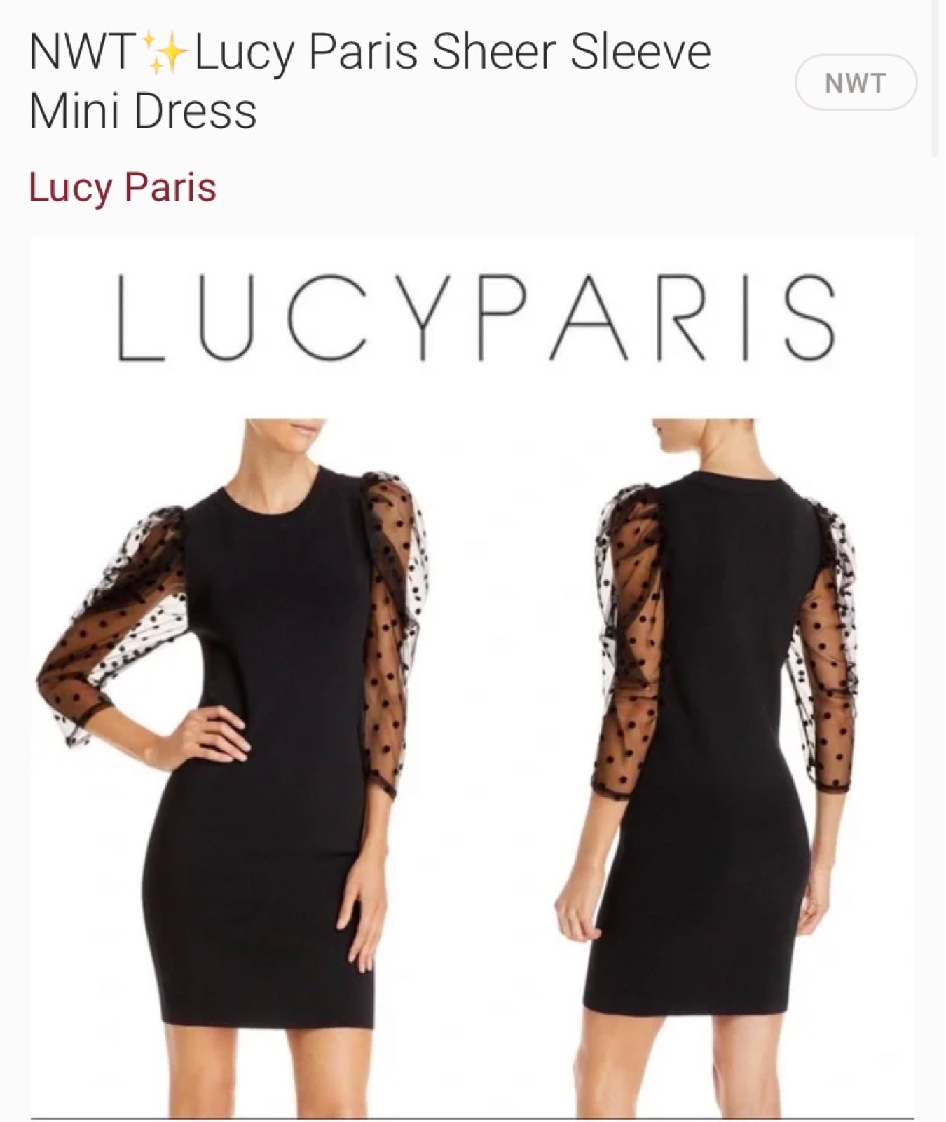 Black mini dress