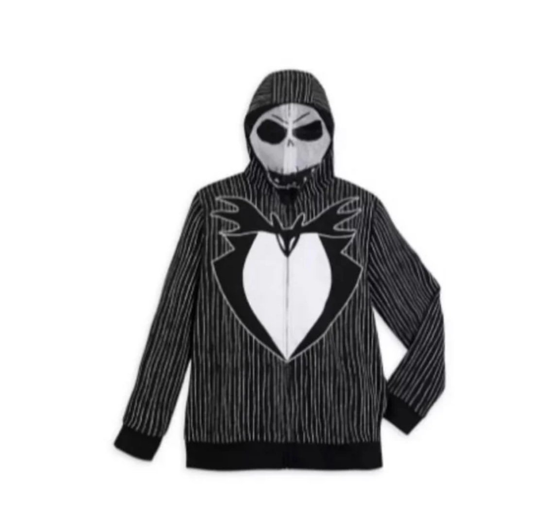 Jack Skellington Hoodie w Mesh Mask Disney Parks