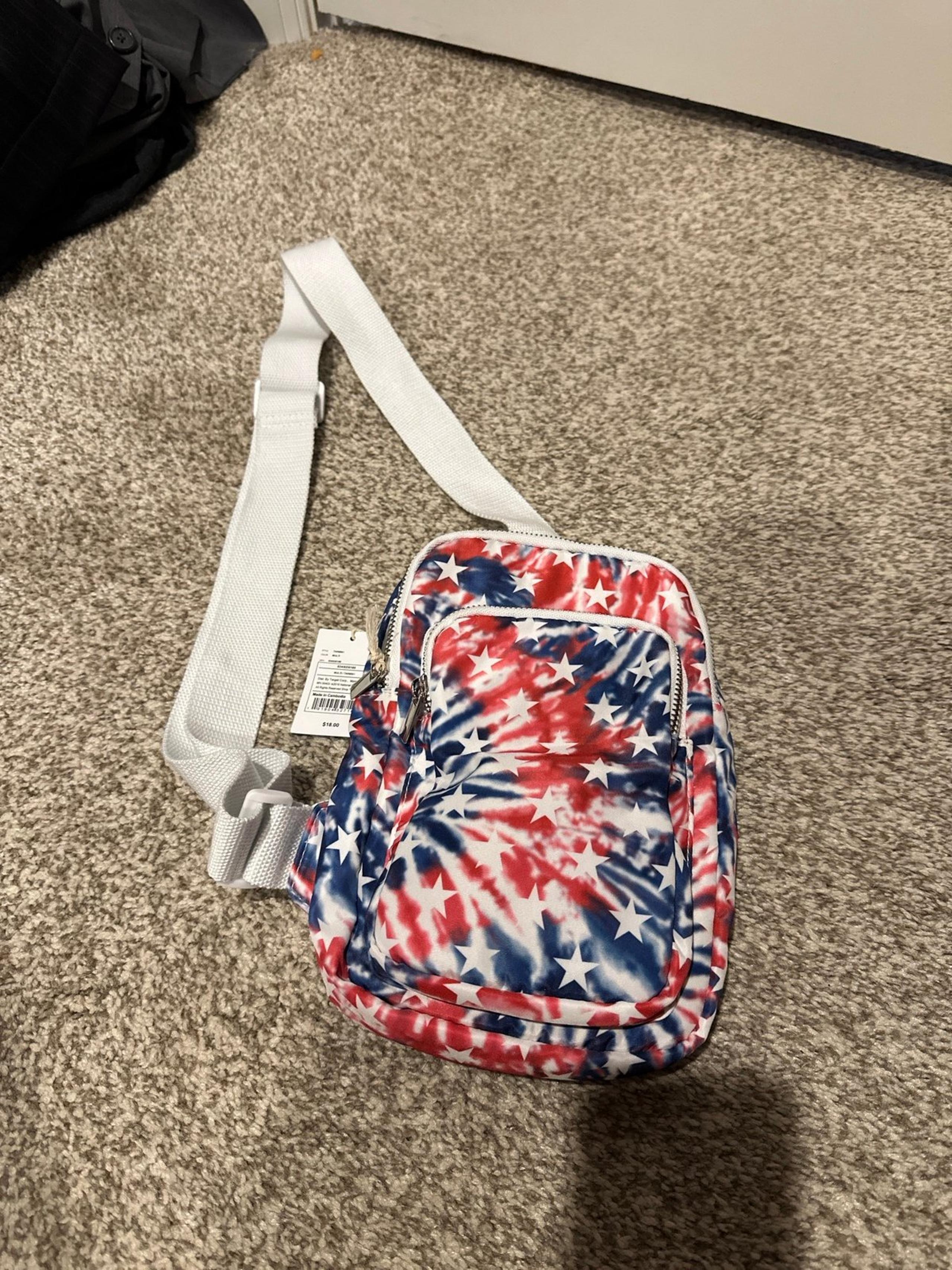 Crossbody Patriotic tie Dye Backpack