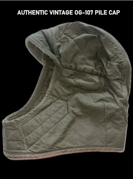 7 1/4 NEW OLD STOCK VIETNAM ERA 1971 OG-107 COLD PILE CAP HELMET LINER SI 318