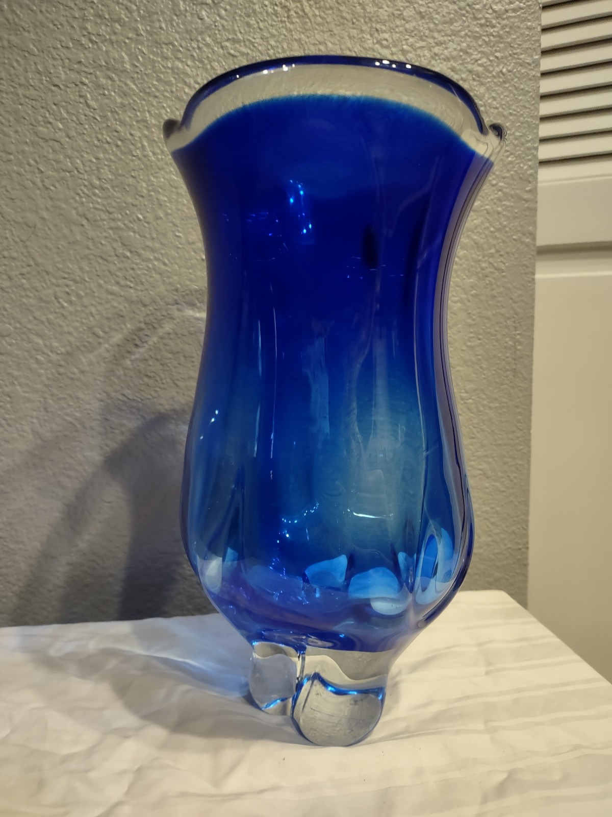 Beautiful Cobalt Blue Murano Vase