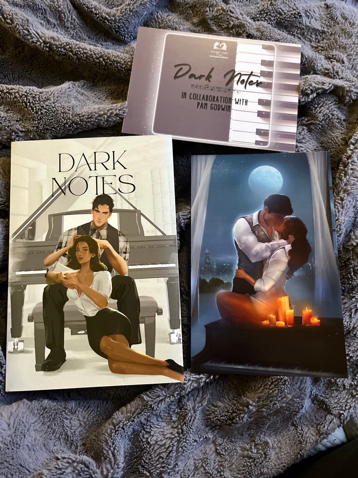 books for days crate dark notes by Pam Godwin
