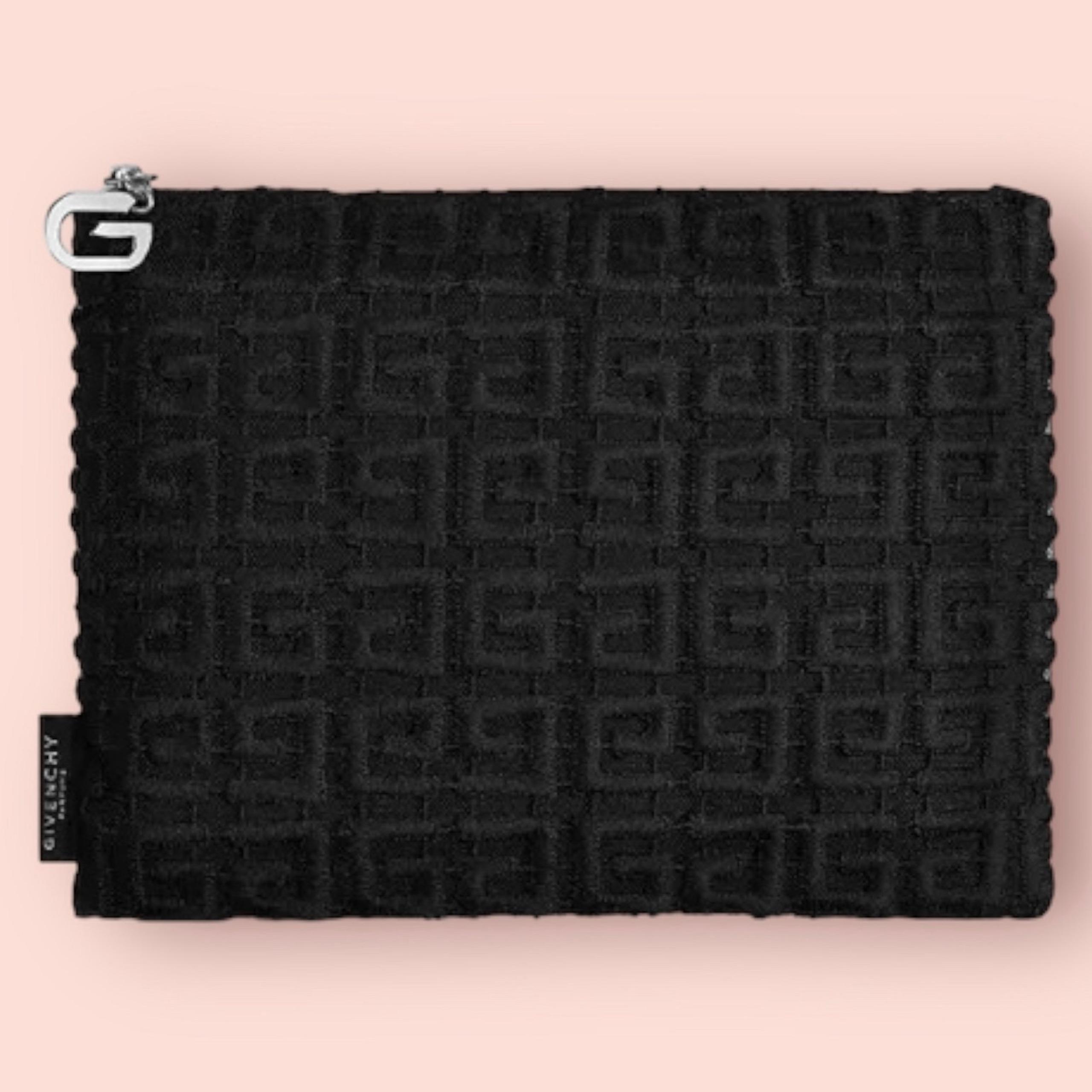 Black Givenchy Beauty (Crochet) Cosmetic-Makeup Bag/Soft Pouch