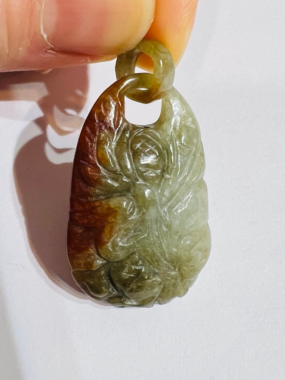 old jade Phoenix pendant
