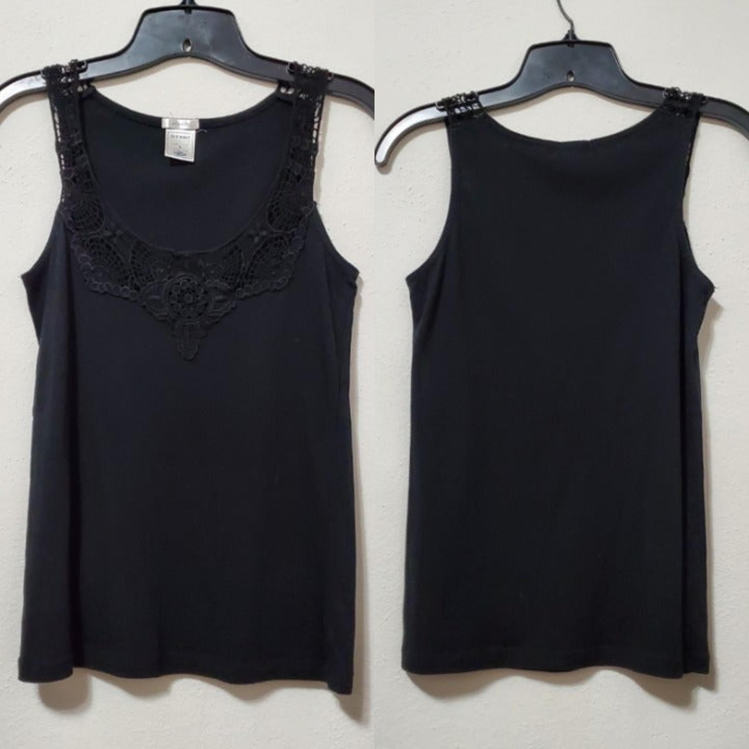 Old Navy Black Lace Tank Top