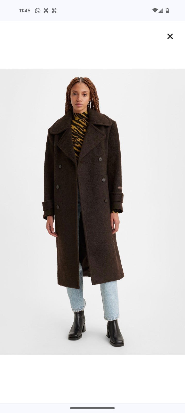 WOOLY TRENCH COAT/. Gaban