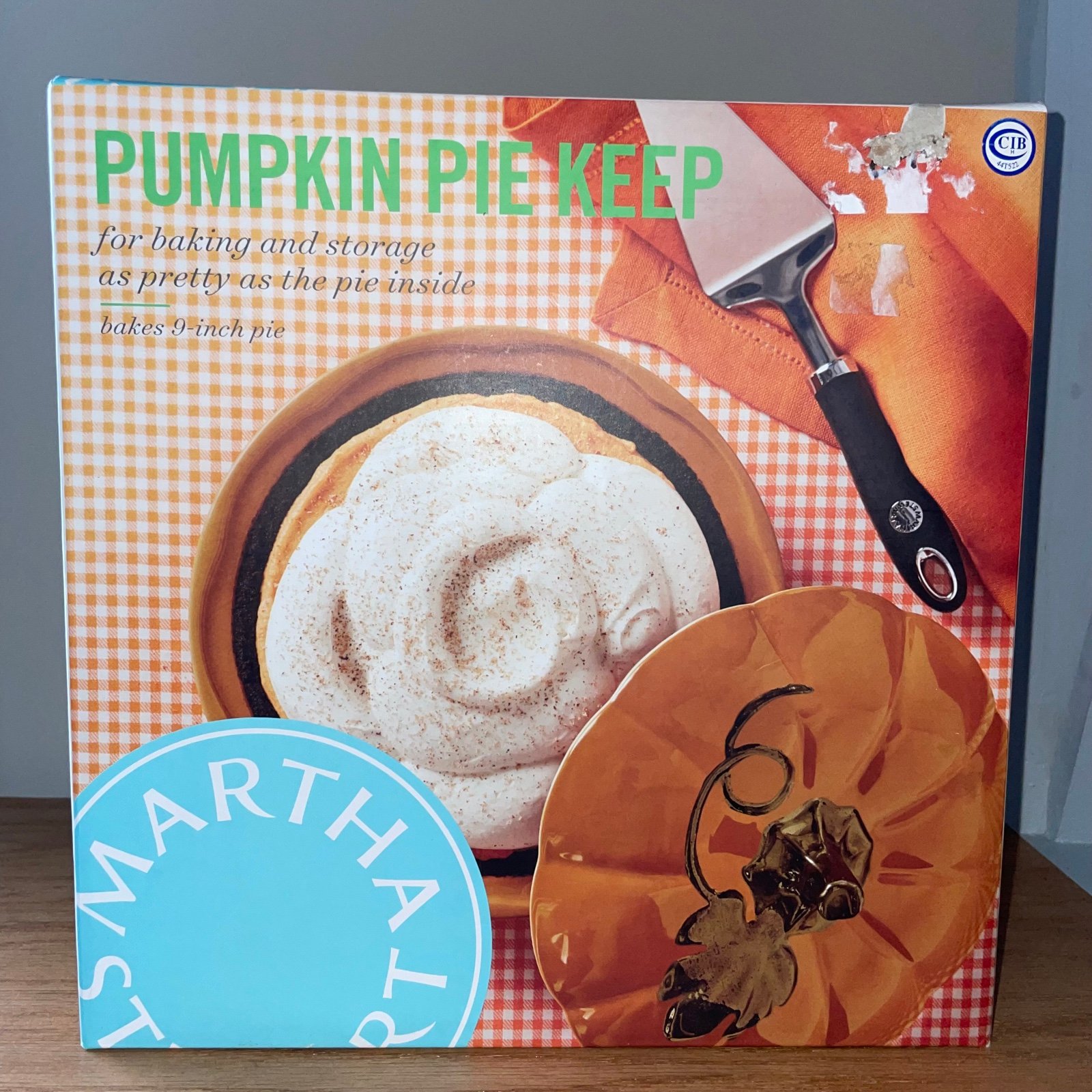 Martha Stewart Pumpkin Pie Keep