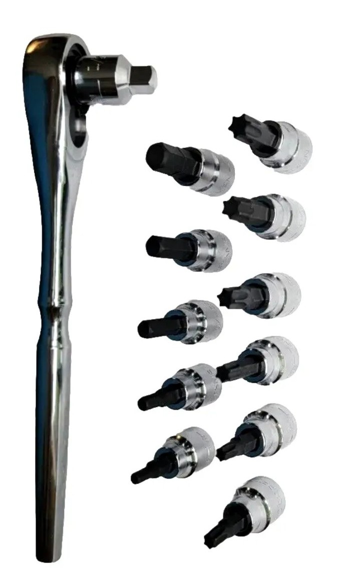 Combo Craftsman A . 13pc With Ratchet Wrench ,Adapter, 6 Torx Bits,5 Hexag Bits