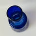 Bohemian Glass Vase Cobalt Blue 7.5 Inch