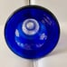 Bohemian Glass Vase Cobalt Blue 7.5 Inch
