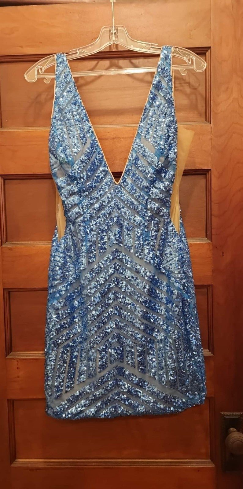 Jovani Blue Cocktail Dress: Size 8