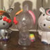 Hello Kitty x kidrobot unicorn glitter clear