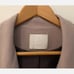 Women's Single Breasted Patterned Mid Length Cotton Blend Beige Black Coat
