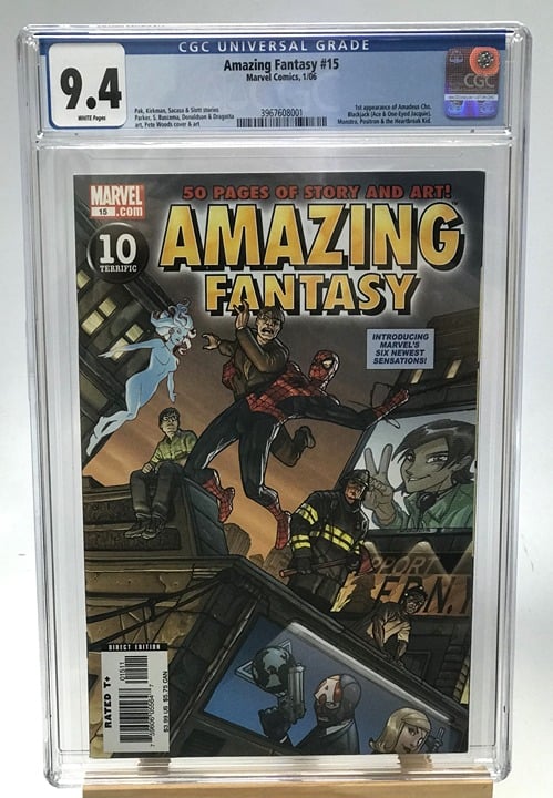 Amazing Fantasy #15 CGC 9.4 WP Modern Age 2006! 1st App. Amadeus Cho MCU