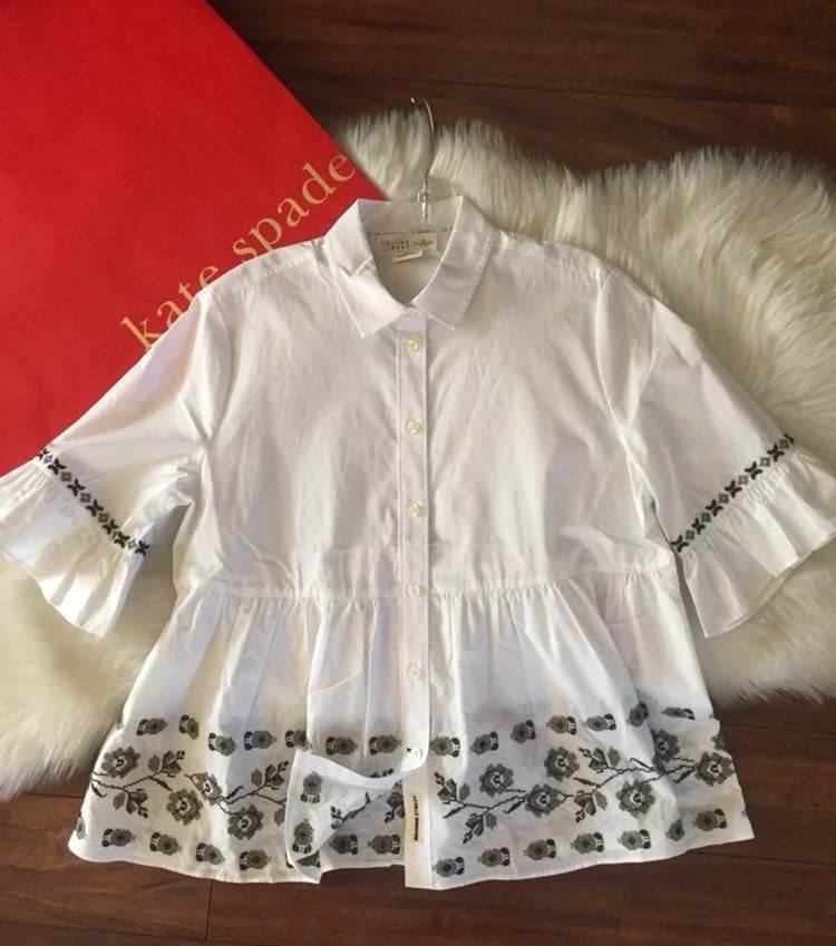 Embroidered Broome Street Blouse